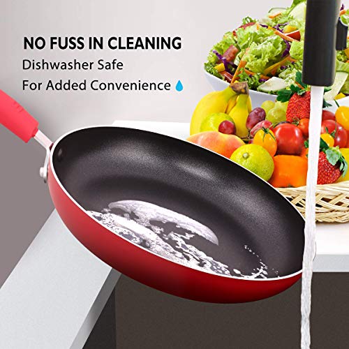 18Piece Induction Cookware Set, NonStick Pots and Pans Set with