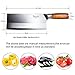 Vegetable Meat Cleaver Knife - 8 Professional Chinese Cleaver and Butcher Knife - 4CR14 HC Stainless Steel Kitchen Knife with Ergonomic Pakkawood Handle - Gift Box Included