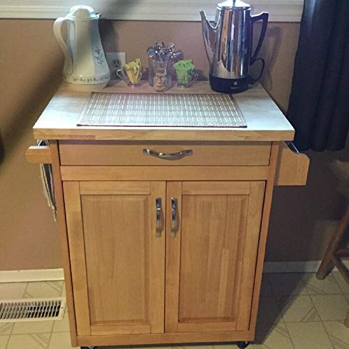 Homelity Mobile Kitchen Island Cart on Wheels, Small Rolling Cutting