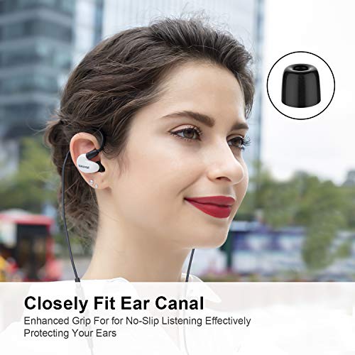 12 Pieces Replacement Ear Tips for Shure SE Series Link Dream Premium Memory Foam Earbuds Tips Updated Dustproof Durable Noise Reducing Eartips for Most 3.0-3.7 mm in-Ear Earphones - Thumbnail 5