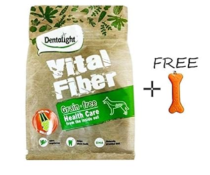 Goofy Tails Dentalight Vital Fiber Grain Free Healthy Veg Dog Chew Stick 360g with Free Key Chain