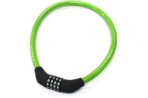 sanwo Security Bike Lock 4 Digit Resettable Combination Cable Lock Bicycle, 2 Feet Length 1/2 inch Diameter