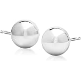 Pure Collection by Ross-Simons 14kt White Gold Ball Stud Earrings