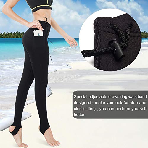 image for CtriLady Women's Wetsuit Pants Premium 2mm Neoprene Sauna Leggings for