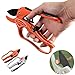 Professional Pruning Shears By APRIL 14TH - Ratchet Mechanism, Sharp Tree Trimmers Secateurs Hand Pruner Clippers with Safety Lock - Great for Weak Hands (orange)