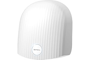 Bertreno Commercial Hand Dryer Bathroom 110V Compact Electric Hand Dryers for Bathrooms Commercial High Speed Plug in Hand Dryers Home LED Work Light and Low Noise White