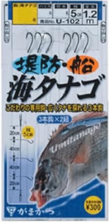 Amazon がまかつ Gamakatsu 堤防船海タナゴ胴突仕掛 U102 4 0 8 Gamakatsu がまかつ 完成仕掛け
