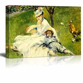 Madame Monetand her Son by Pierre Auguste Renoir...