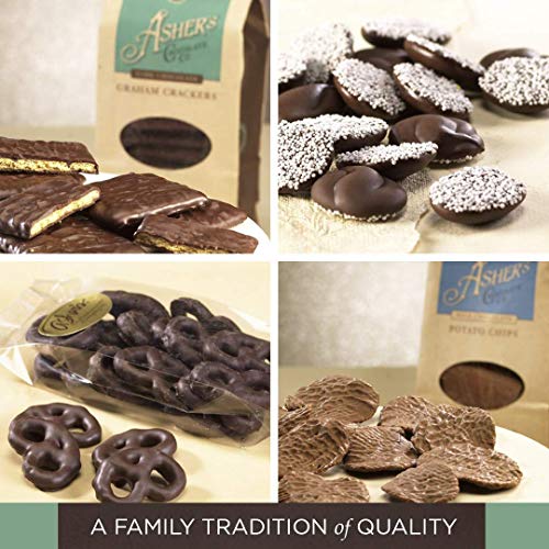 Asher's Chocolates, Gourmet Chocolate Covered Graham Crackers, Small