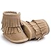 Voberry Baby Toddler Girls Boys Winter Warm Snow Boot Tassels Trimmed Boots Outdoor (0~6Month, light Khaki)