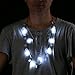 Fun Central G506, 1 Pc, 34 Inches LED Ghosts Necklace, LED Light Up Necklace, Flashing Halloween Necklace, Flashing Ghost Necklace