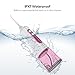 VAVA Water Dental Flosser Professional Cordless Oral Irrigator, Portable and Rechargeable IPX7 Waterproof 3 Modes Water Flossing with Easy-to-Clean Water Reservoir, Anti Leakage Design, Pink