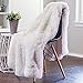 Chanasya Premium Throw Blanket & Pillow Cover - Long Faux Fur Fuzzy Sherpa Throw (50