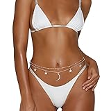 Wriidy Layered Moon Star Waist Chain Beads Belly