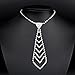 Fashion Wedding Jewelry Silver Plated Necktie Necklace For Women Party Accessory