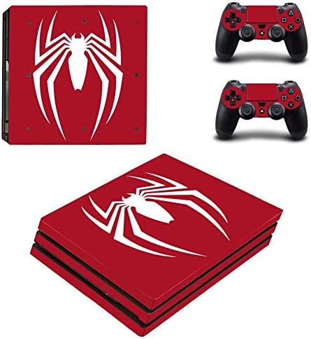 Super Spider-Man Special Limited Edition Red Spiderman Video Game Decal Skin Sticker Cover for Sony Playstation 4 Slim by QINGYA