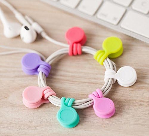 LTDD 8Pcs Cable Tidy Earbuds Earphon Cable Organiser Cord Cable Management Holder