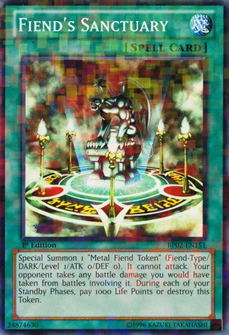 Yu-Gi-Oh! - Fiend's Sanctuary (BP02-EN151) - Battle Pack 2: War of the Giants - 1st Edition - Mosaic Rare