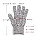Cut Resistant Gloves Protection High Performance of Level 5 - Comfortable, Good Elastic, and Food Grade (M) Wizvv