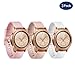 YiJYi Compatible for Samsung Galaxy Watch (42mm) Bands, 20mm Silicone Strap Sports Replacement Wristband Large Small for Galaxy Watch 42mm SM-R810/SM-R815,Gear Sport (3pcs Pack-A, Small(6