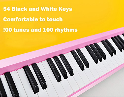 Keyboard Piano for Fresh Household 54 Keys Electronic Musical Instrument with Microphone and MP3 Input for Christmas Birthday Gift - Thumbnail 2
