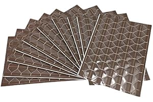 WEI LONG 10 Sheets/1080pcs Multi-Colored Self-Adhesive PVC Photo Corners Stickers for DIY Scrapbook,Photo Storage,Personal Journal Adhesive (Coffee)