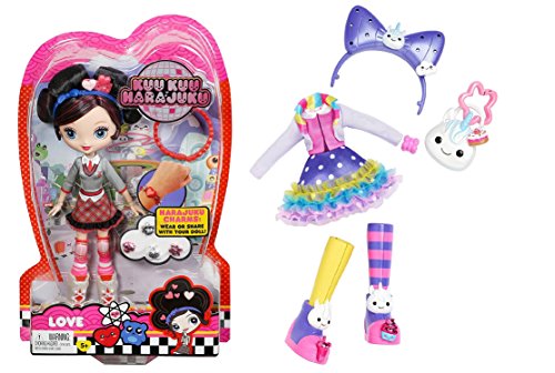 Kuu Kuu Hara Juku - Love Doll and Rainbow Unicorn Fashion Pack Set