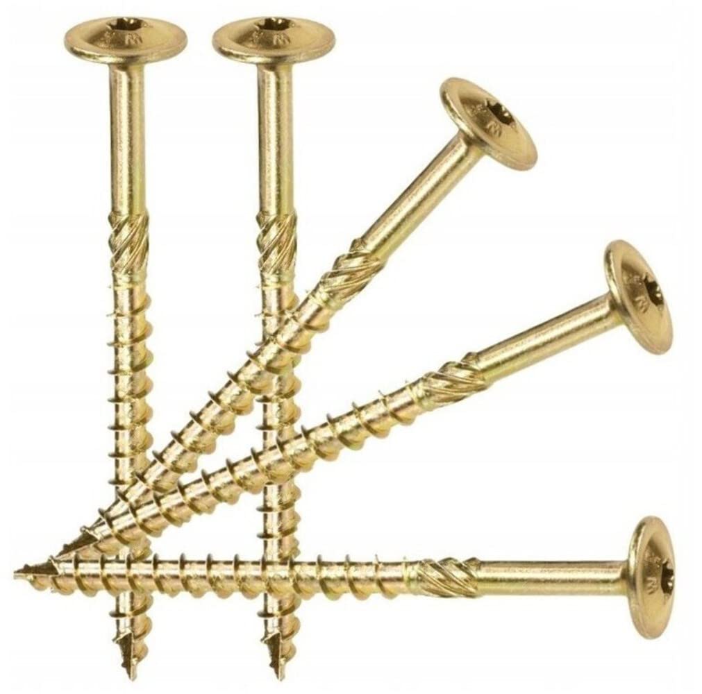 10 x 160mm Wood Screws Timber TORX Wafer Head for Decking Sleeper Railway Long Connector