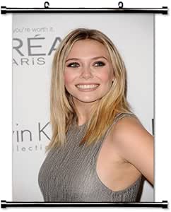 Amazon.com: Elizabeth Olsen Sexy Actress Fabric Wall ...