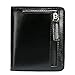 Itslife Women's Rfid Blocking Small Compact Bifold Leather Pocket Wallet Ladies Mini Purse with id Window (Black)