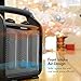 Tenergy 1500W/750W Portable Space Heaters with Adjustable Thermostat, Recirculation Air Electric Fan Heater with Auto Shut Off Switch, Tip-over & Overheat Protection