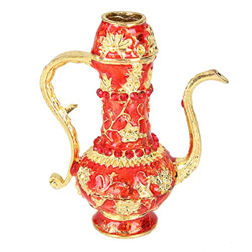 K&A Company Hookah Shisha Nargila Bar Narguile Glass Water Vase Glass Hookahs Shisha Bottles, Red