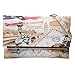 BMC Womens Textured PU Faux Leather Postage Stamp Design Print Flap Fashion Clutch Handbag - Lady Liberty