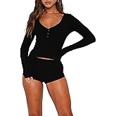 FWBBG Womens 2 Piece Lounge Sets Long Sleeve Crop Tops V Neck Flare Pants Set Fall Y2k Casual Outfits