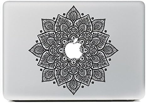 ArtDura Leaves Removable Vinyl Decal Sticker Skin for Apple Macbook Pro Air Mac 13" inch / Unibody 13 Inch Laptop - Black