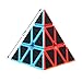 Twister.CK Pyramid Speed Cube Magic Cube Brain Teasers Puzzles with Carbon Fiber Sticker