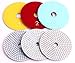 Flexible Dry and Wet Diamond 3 Step Polishing Pads,for Granite and Marble Set of 3 Pieces 4 Inch
