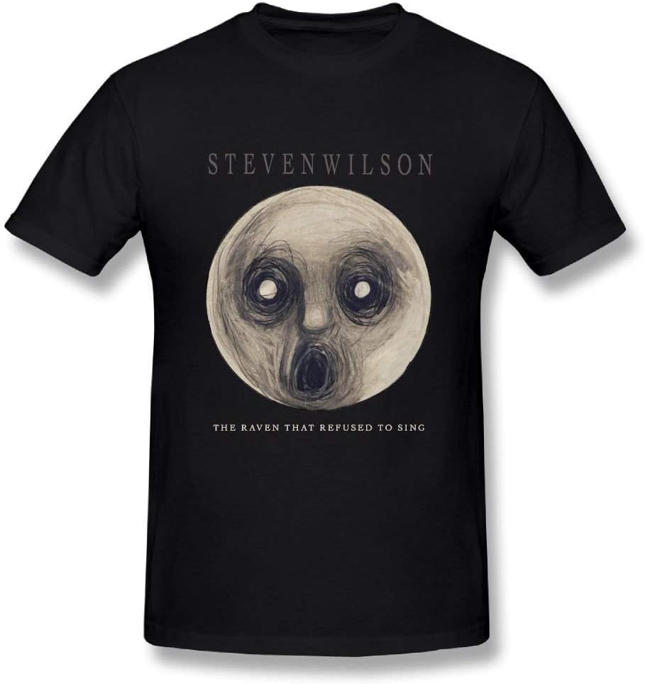 LarissaHi JohnHA Men's Steven Wilson The Raven That Refused to Sing Fashion T-Shirts Black