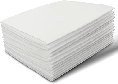 Divina Vitae Felt Sheets 7x11 10Pcs White Black for Crafts DIY Sewing