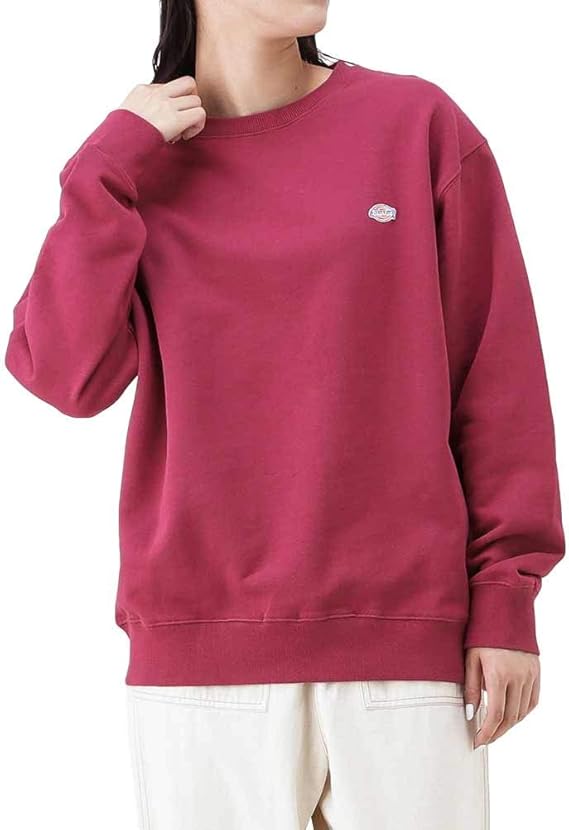 Amazon Dickies ディッキーズ トレーナー 長袖 スウェット プルオーバー レディース ルーズスウェット ブランドロゴ 綿100 04 4936 ピンク F トレーナー パーカー 通販
