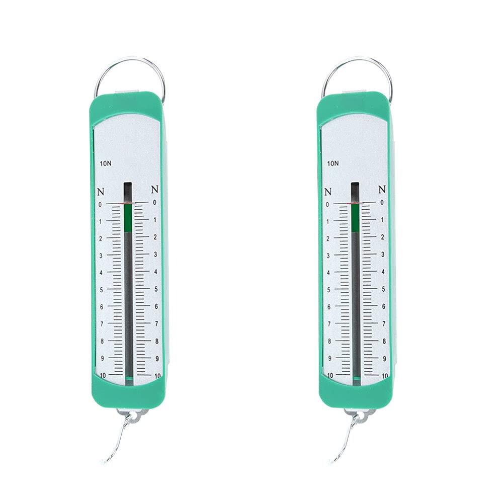 2 Pcs Newton Meter 10N Spring Meter Bar Dynamometer for Physics Mechanical Experiment Instrument for Education Teaching Use
