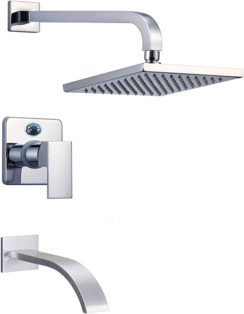 Narmada 9184 Single Function Wall Mount 8 Rain Spray Square