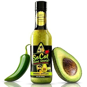 Image of The Original Avocado SoCal Guac Sauce | Guacamole Salsa Verde | Mild Taco and Burrito Sauce | California Taqueria Style with Avocados, Tomatillos and Green Jalapeno Chiles |5 FL OZ| by SoCal Hot Sauce