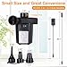 Electric Air Pump, Vocado Electric Pump, Portable Quick-Fill AC DC Inflator Deflator Pump with 3 Nozzles Included(AC 100-240V/DC 12V) for Air Mattress, Raft, Pool, Airbeds, Toy and Outdoor Camping