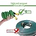 Flexible Garden Hose Set-Gada 50 FT Heavy Duty Double Latex Core Expandable Water Hose-Including A 8 Function Sprayer Nozzle, 3/4 USA Standard Connector(Green)