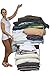 OS Products Multipurpose Premium Vacuum Storage Bags work with any vacuum cleaner OR bonus hand-pump. Great for traveling - PLUS 1 roll up space saver bag (no vacuum needed) perfect size for luggage