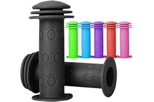 KUTRICK Kids Bike Grips - 105mm Bicycle Handlebar Grips with Mushroom Pattern for Bikes, Balance Bikes,Kick Scooters