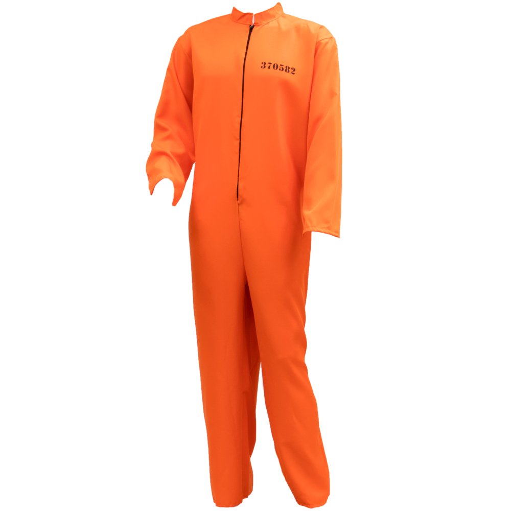 Halloween Costume Jailbird Orange 