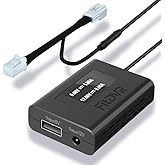 FitDVR Dash Cam Power Adapter (10-Pin) for for Hyundai, Kia, Genesis, LED Display USB Power Source, Connects to Rearview Mirr