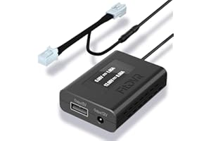 FitDVR Dash Cam Power Adapter (10-Pin) for for Hyundai, Kia, Genesis, LED Display USB Power Source, Connects to Rearview Mirror, Fuse Protection, Easy to Install, 5V 12V Output, D3-014